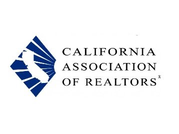 Logo of California Association of Realtors with stylized map of California.